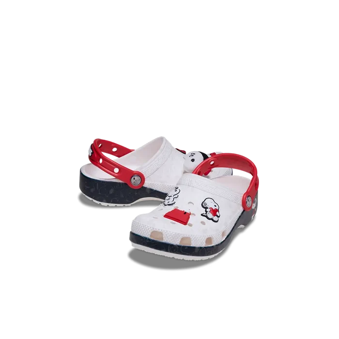 Toddler Peanuts Classic Clog 'White Red'