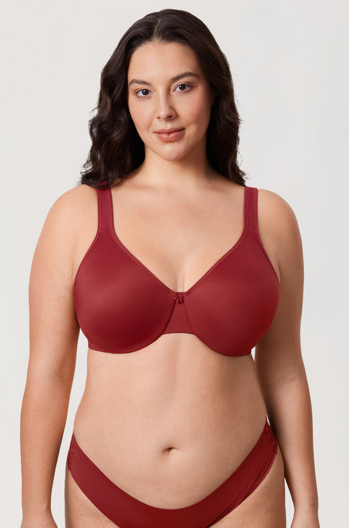 Women's Underwire Minimizer Bra Red Revelry