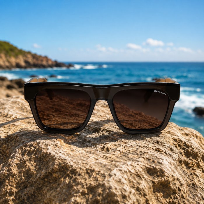 Upgrade your style with BENHUNT Square Polarized Sunglasses.