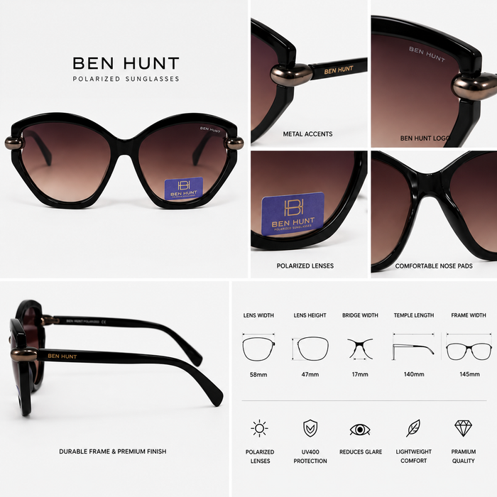 Upgrade your style with the ANS BILLION Premium Aviator Sunglasses for Men.