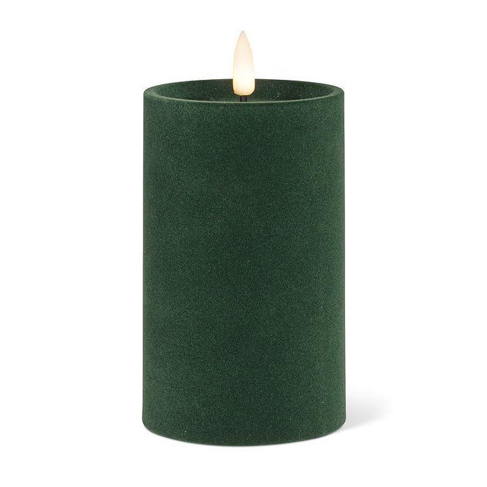 Velvet LED Pillar Candle