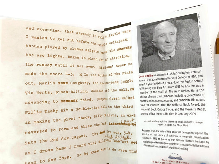 Vintage Book, Hub Fans Bid Kid Adieu by John Updike at Duckwells