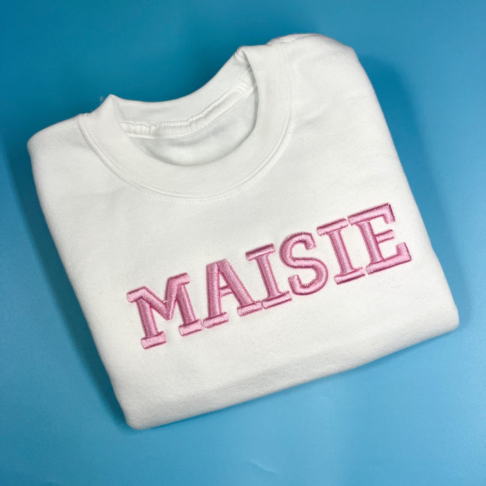 White 3D Font Jumper