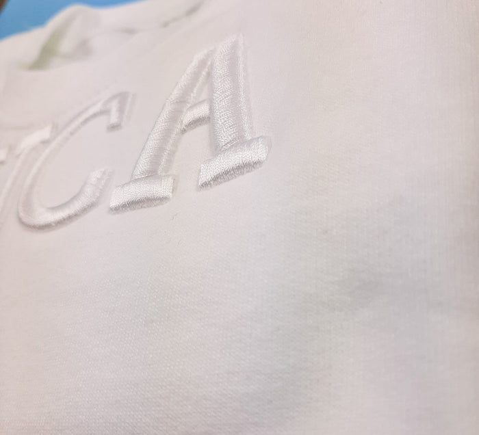 White 3D Font Jumper