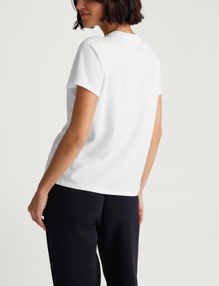 Women's Second Skin Crew Neck (2-Pack)::White/Black