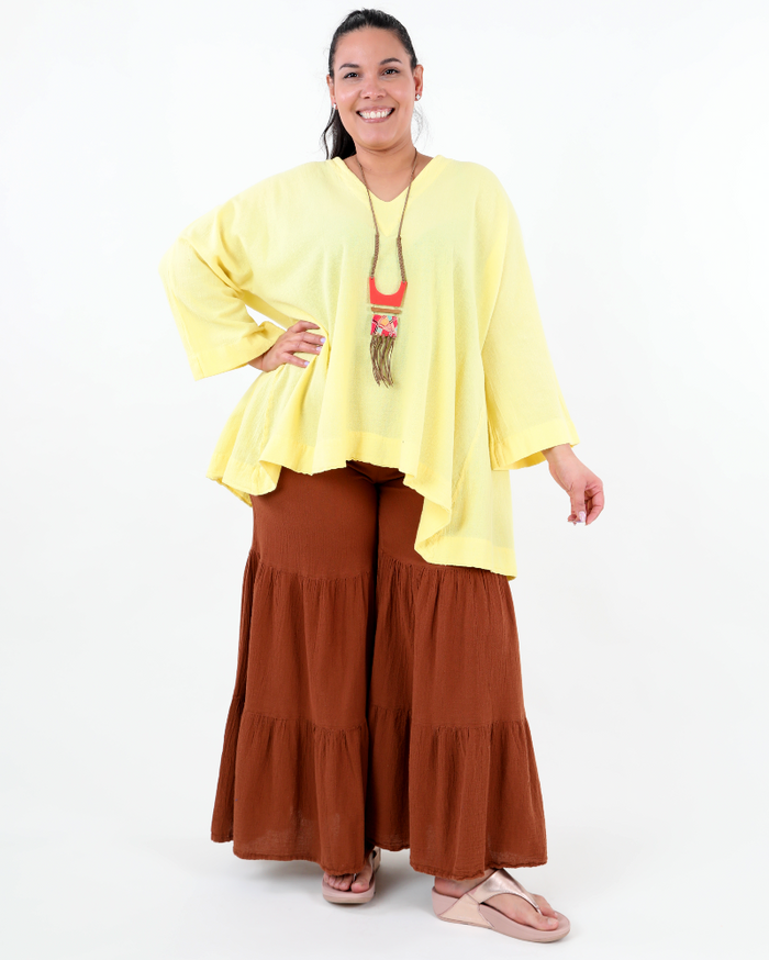 100% cotton Breeze pants brown - Oh my Gauze!
