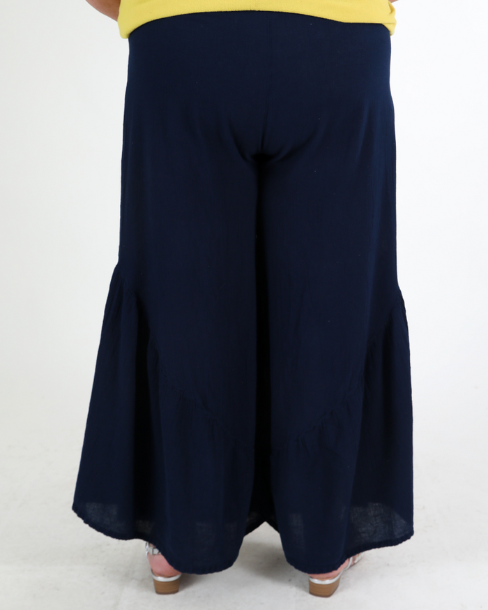 100% cotton Breeze pants navi blue - Oh my Gauze!