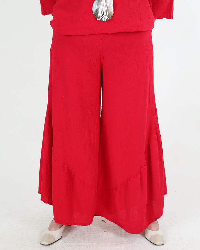 100% cotton Breeze pants red - Oh my Gauze!