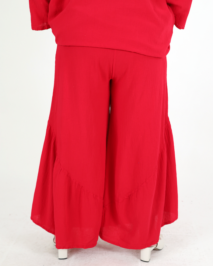 100% cotton Breeze pants red - Oh my Gauze!