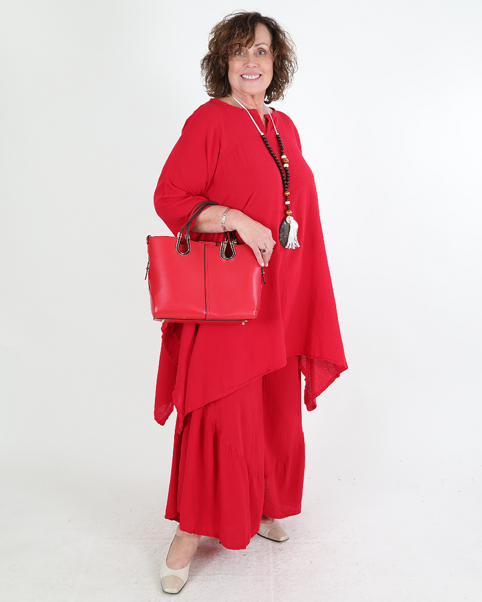 100% cotton Breeze pants red - Oh my Gauze!