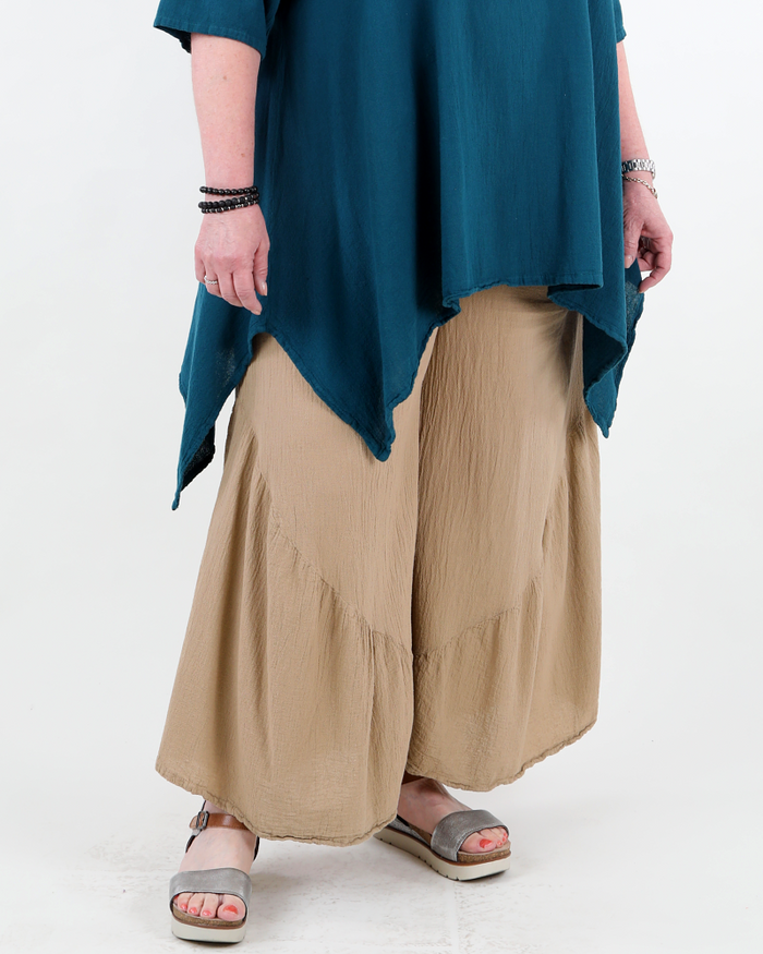 100% cotton Breeze pants taupe - Oh my Gauze!