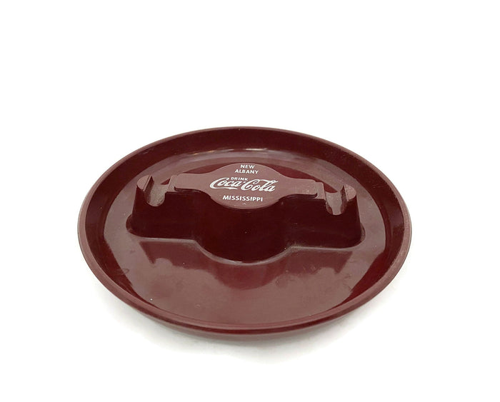 1950s Coca Cola Plastic Ashtray New Albany Mississippi at Duckwells