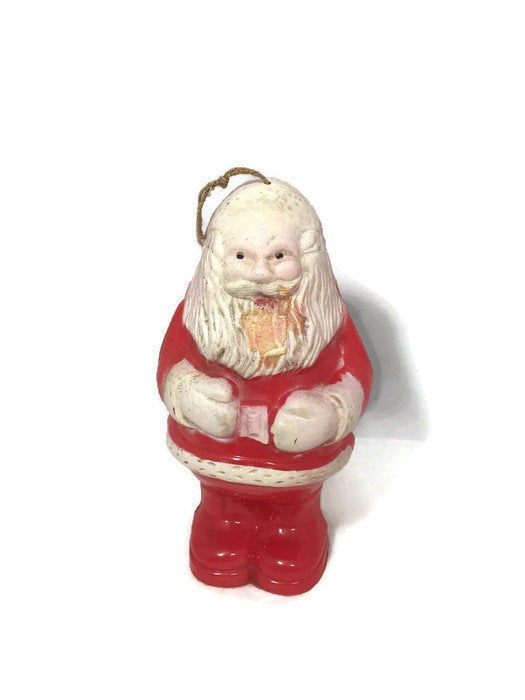 1950s Plastic Santa Christmas Ornament at Duckwells