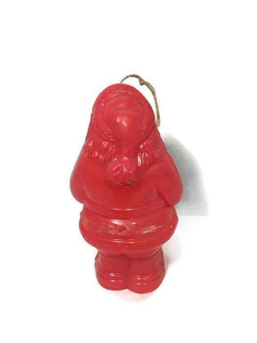 1950s Plastic Santa Christmas Ornament at Duckwells