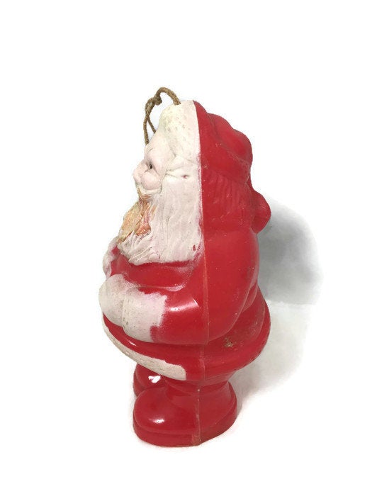 1950s Plastic Santa Christmas Ornament at Duckwells