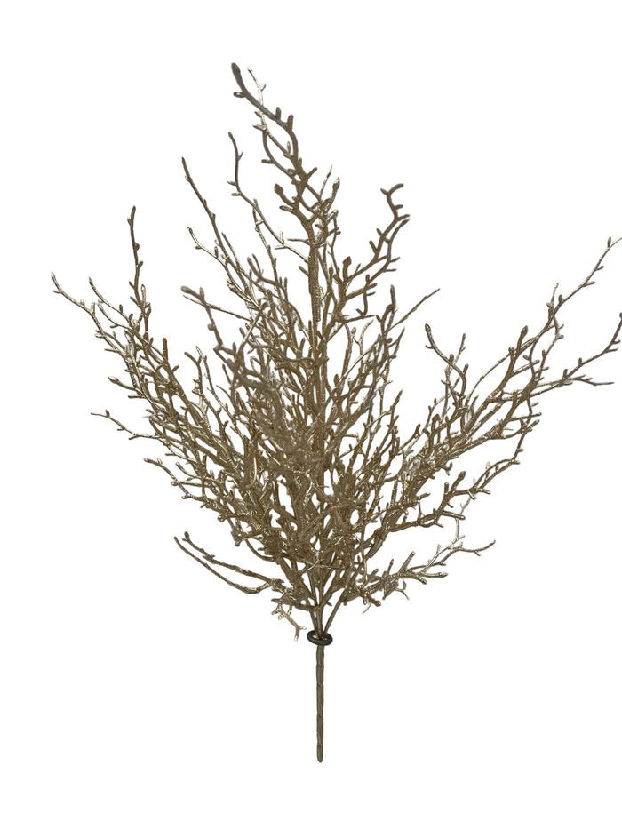 21" Champagne Twig Bush