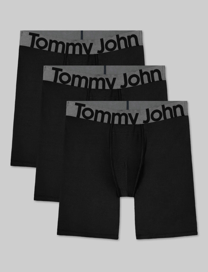 360 Sport Boxer Brief 8" (3-Pack)::Black
