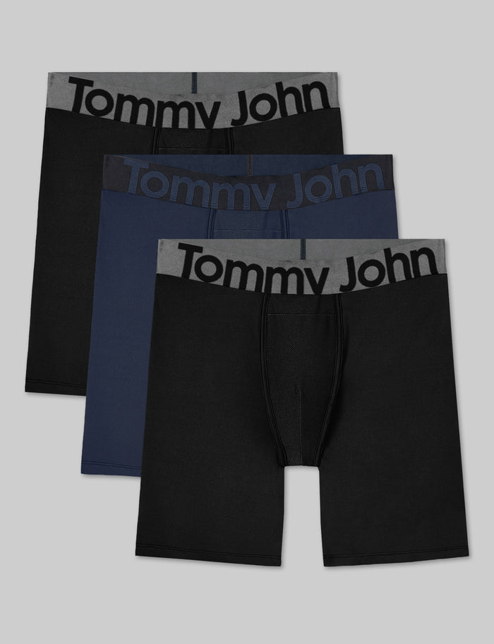 360 Sport Boxer Brief 8" (3-Pack)::Black/Dress Blues