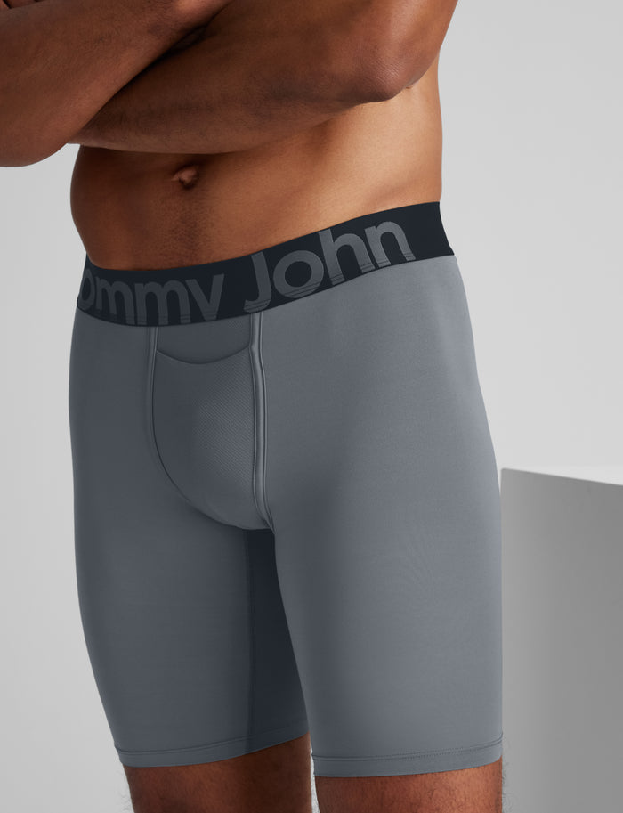 360 Sport Boxer Brief 8" (6-Pack)::Black/Dress Blues/Turbulence