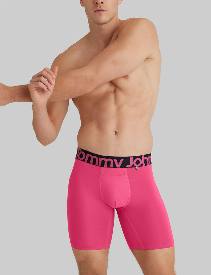 360 Sport Boxer Brief 8"::Raspberry Sorbet