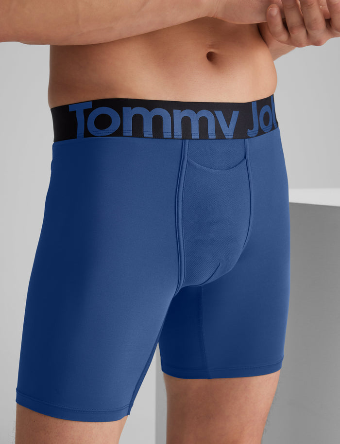 360 Sport Mid-Length Boxer Brief 6"::Blue Quartz
