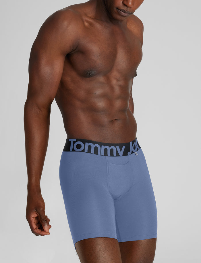 360 Sport Mid-Length Boxer Brief 6"::Colony Blue
