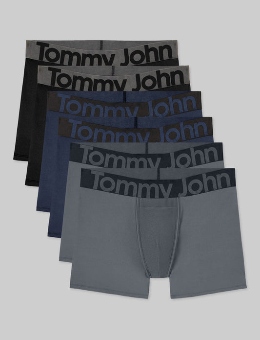 360 Sport Trunk 4" (6-Pack)::Black/Dress Blues/Turbulence