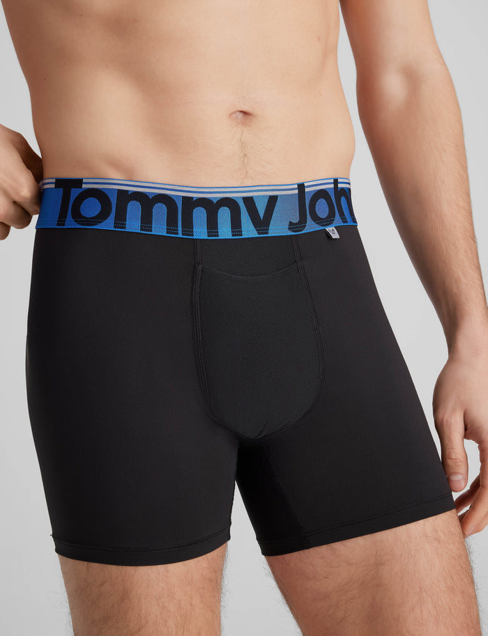 360 Sport Trunk 4"::Black/Stripe WB