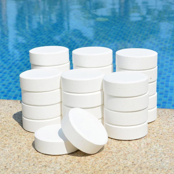 40 lb Chlorine Tablets 3 Inch for Swimming Pools, Kills Bacteria and Stops Algae, Slow Dissolving, Individual