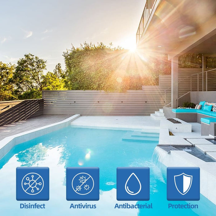 40 lb Chlorine Tablets 3 Inch for Swimming Pools, Kills Bacteria and Stops Algae, Slow Dissolving, Individual