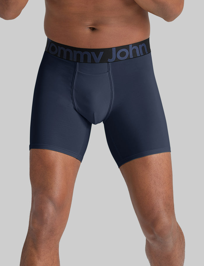 Active Combo Mid-Length Boxer Brief 6" (3-Pack)::Dress Blues