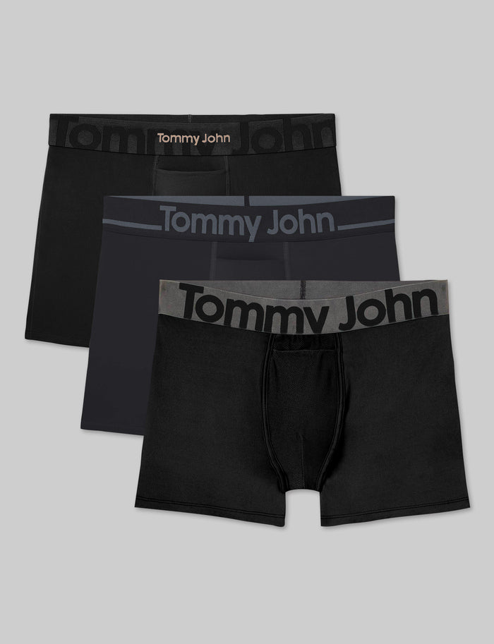 Active Combo Trunk 4" (3-Pack)::Black