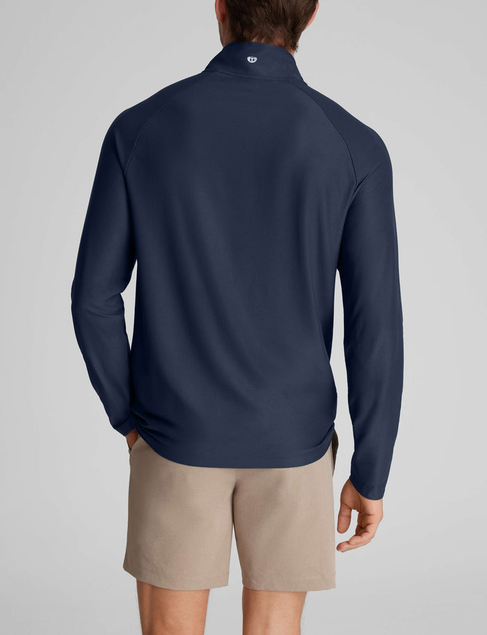 Active Mesh Quarter Zip::Dress Blues
