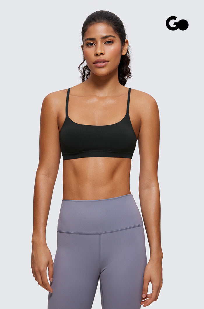 Adjustable Spaghetti Straps Sports Bra