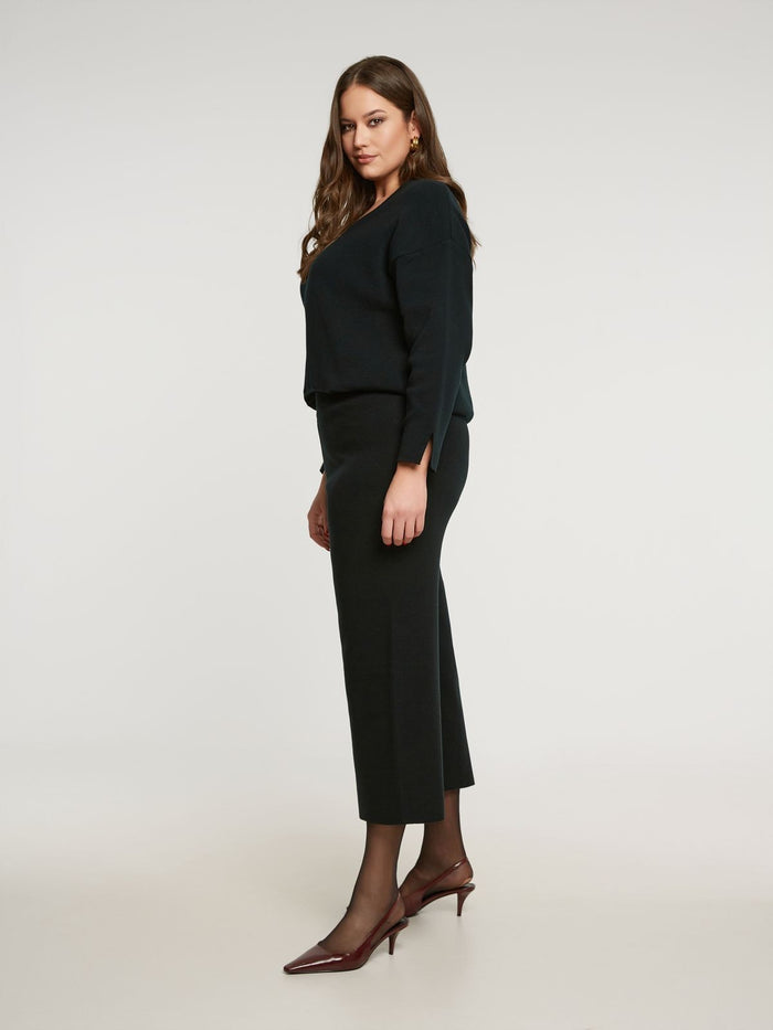 Agape Black Pants - Mat