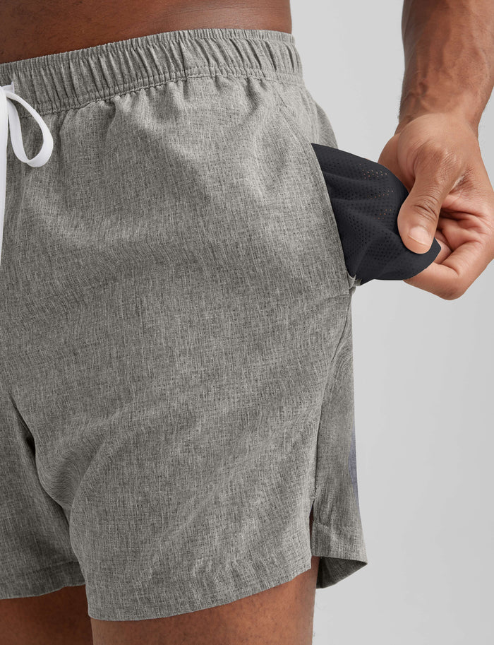 Air Airflow Swim Short::Grey Heather