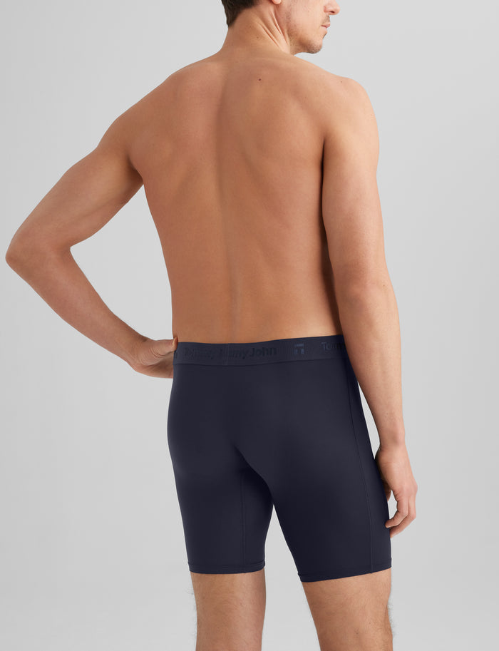 Air Boxer Brief 8" (3-Pack)::Black/Blue/Gray