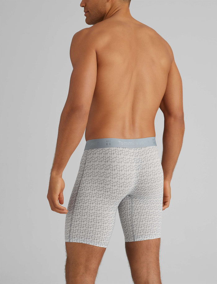 Air Boxer Brief 8"::Stacked Pebbles