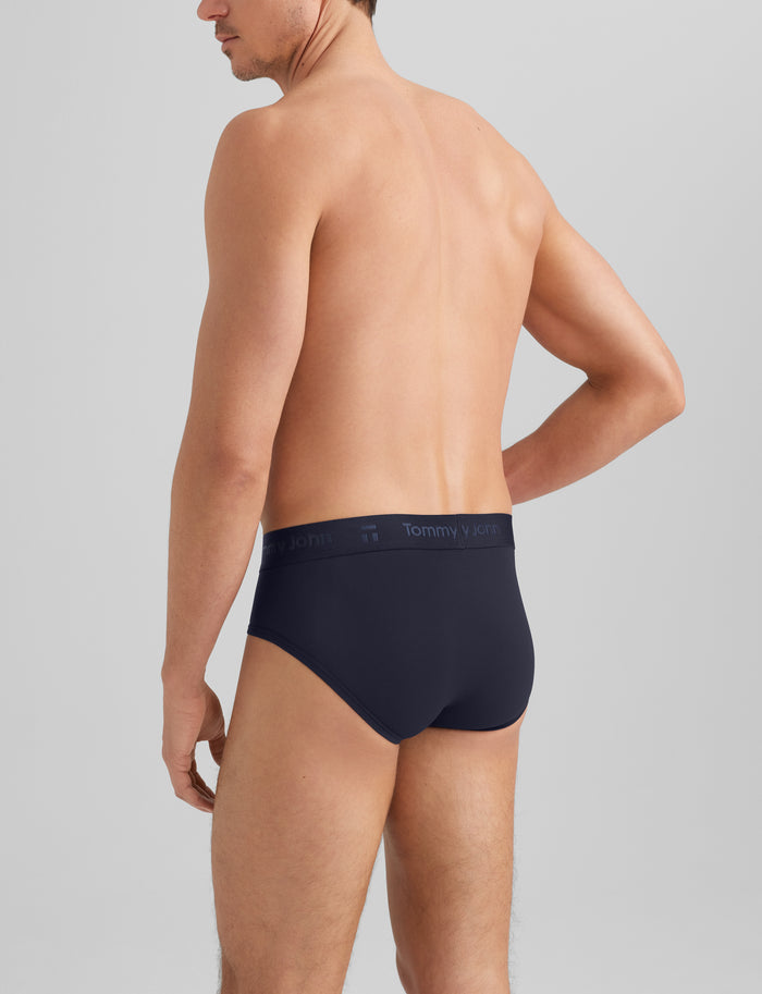 Air Brief (6-Pack)::Black/Baritone Blue/Gray Pinstripe