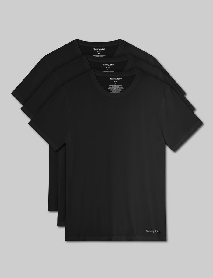 Air Crew Neck (3-Pack)::Black