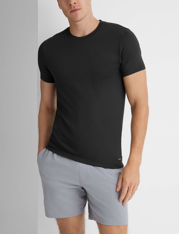 Air Crew Neck (3-Pack)::Black
