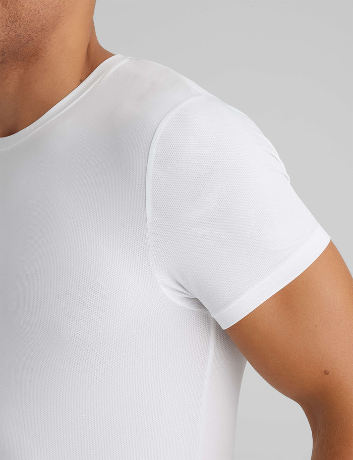 Air Crew Neck::White