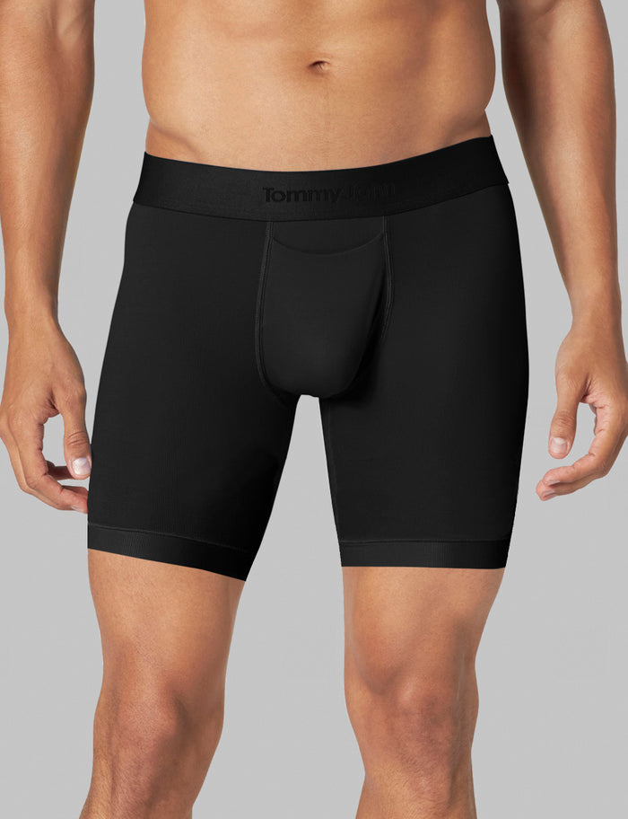 Air Mid-Length Boxer Brief 6"::Black1