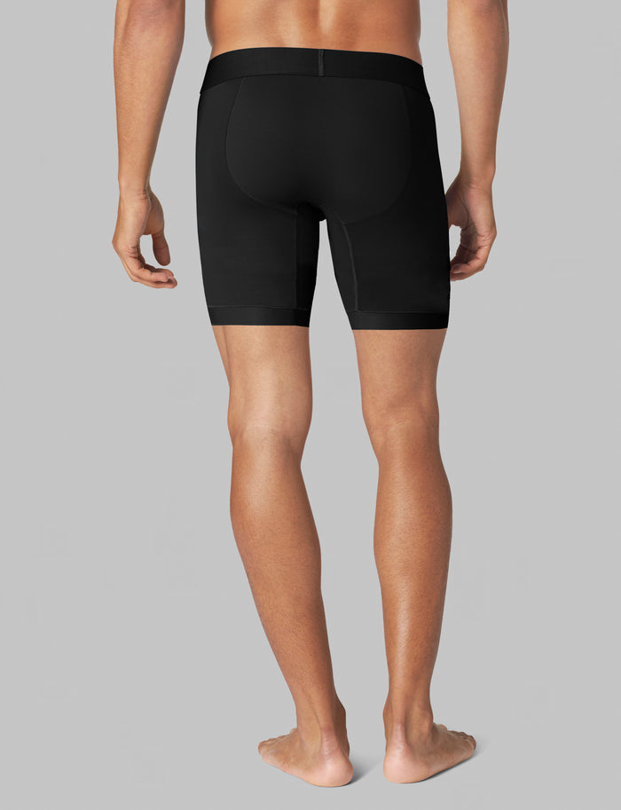Air Mid-Length Boxer Brief 6"::Black1