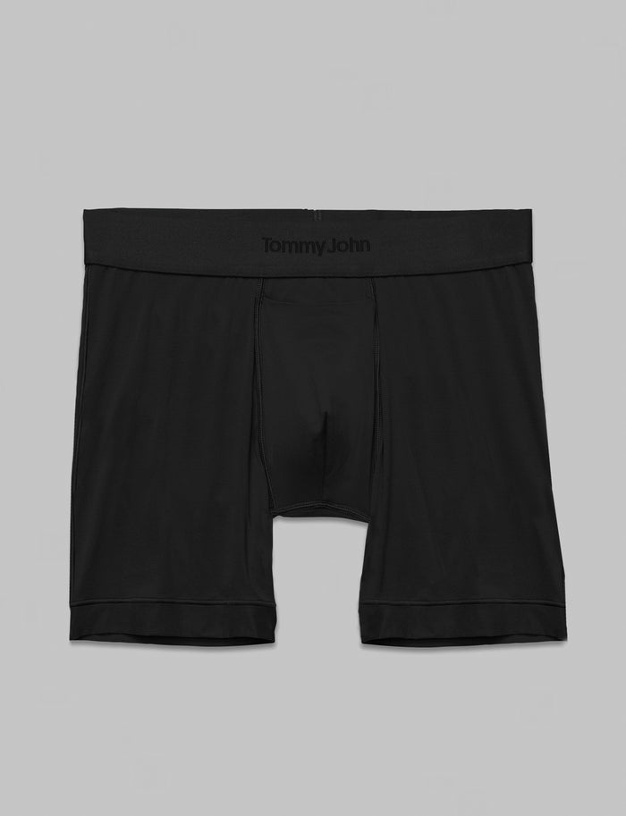 Air Mid-Length Boxer Brief 6"::Black1::Swatch