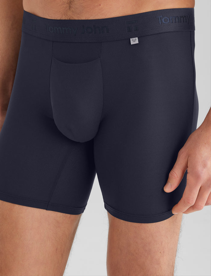 Air Mid-Length Boxer Brief 6"::Baritone Blue