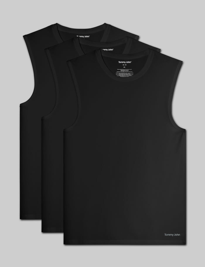 Air Muscle Tank (3-Pack)::Black