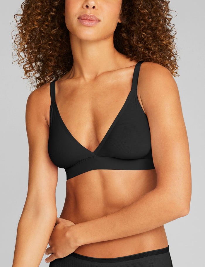 OLD::Women's Air Triangle Bralette & Bikini Set::Black
