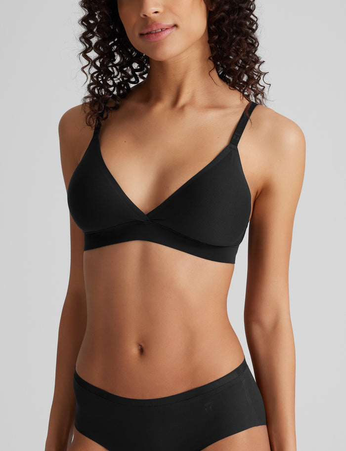 OLD::Women's Air Triangle Bralette Set (2-Pack)::Black/Rugby Tan