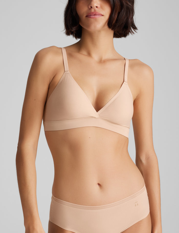 OLD::Women's Air Triangle Bralette Set (2-Pack)::Black/Rugby Tan
